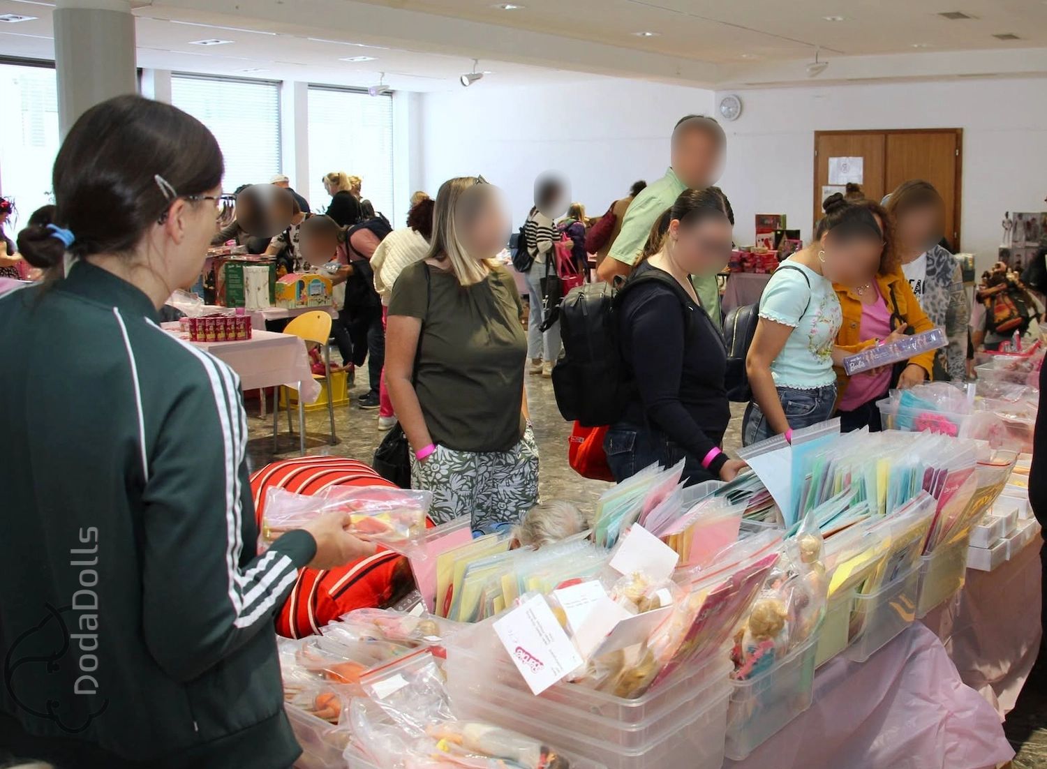 Visitors browsing the sales tables at the Austria Fashion Doll Convention in September 2026