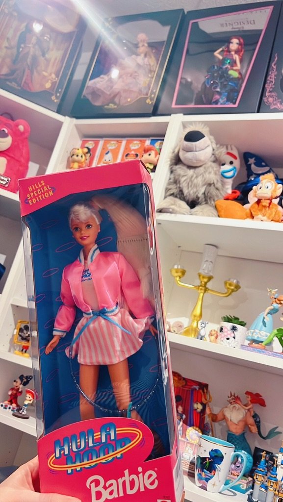 Happy buyer with doll